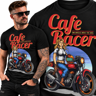 KOSZULKA ŚMIESZNA CAFE RACER